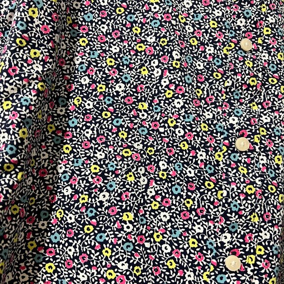 🌿 UNTUCKit Garganega Men's Navy Floral Short Sleeve Button-Up Shirt - XL - Picture 4 of 9